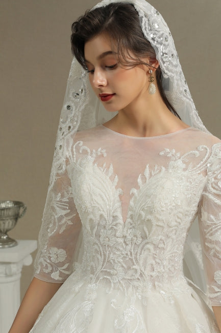 A-Linien-Brautkleid | Brautkleider mit Ärmeln