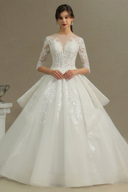 A-Linien-Brautkleid | Brautkleider mit Ärmeln
