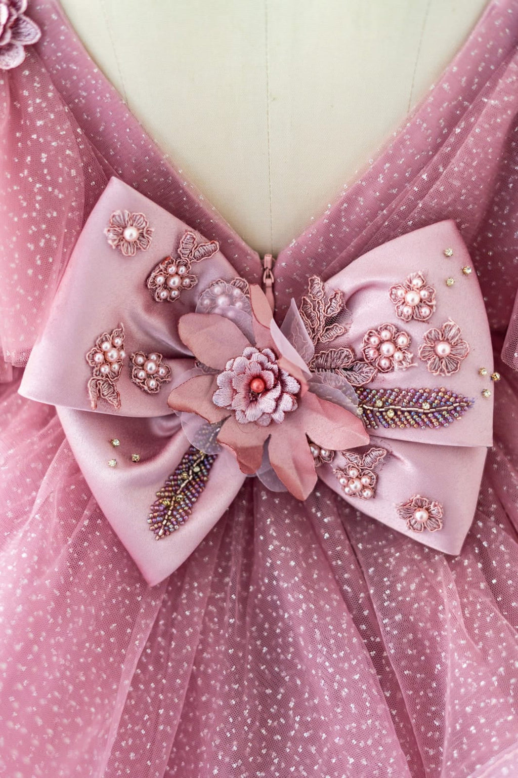 Vestido de fiesta/princesa de tul hasta la rodilla para niña de las flores de cumpleaños