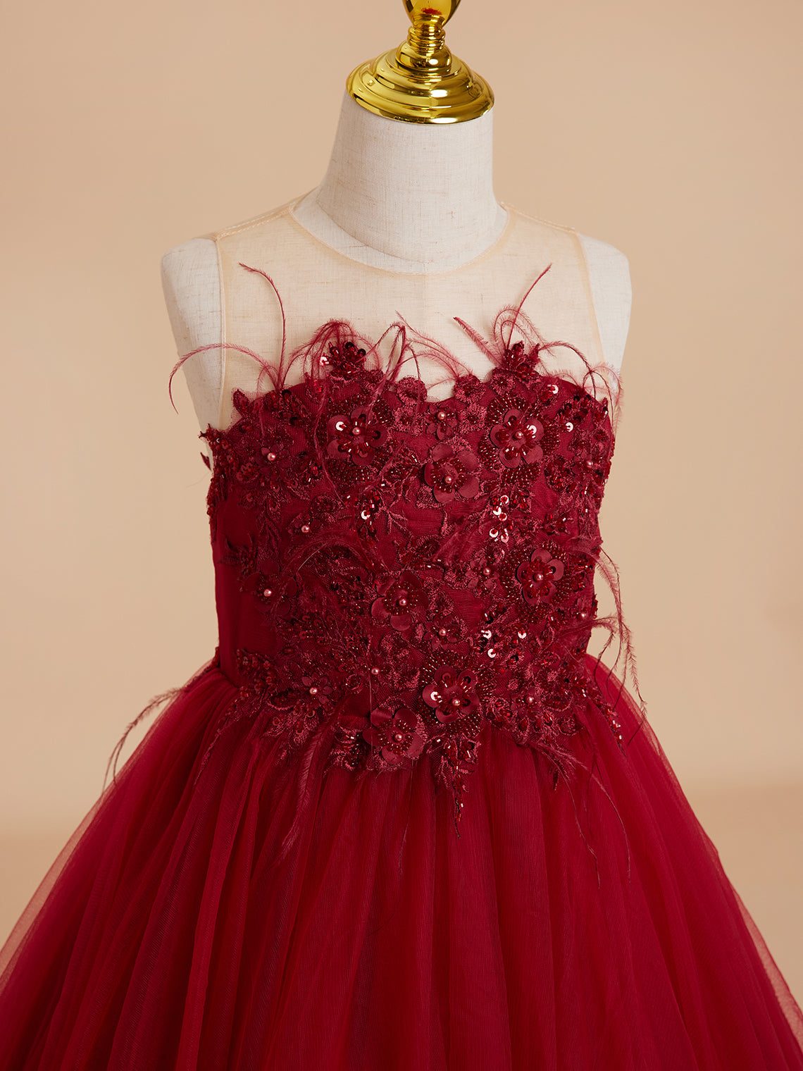 Duchesse-Linie/Princess-Linie Tüll Sweep/Pinsel zug Blumenmädchenkleid 