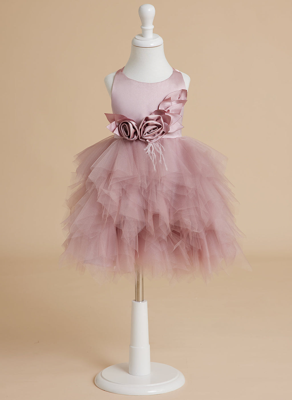 Duchesse-/Prinzessinnen-Tüll-Knielanges Baby-Mädchen-Kleid 