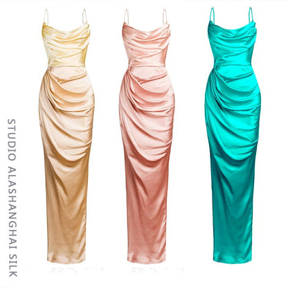 Agate Mulberry Silk Gown