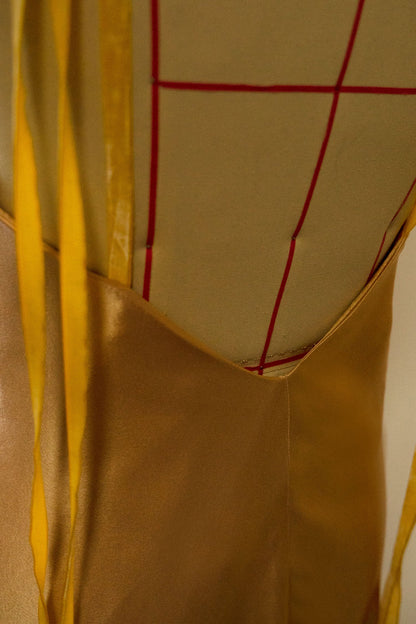 Carlotta Champagne Organic Silk Dress Gown