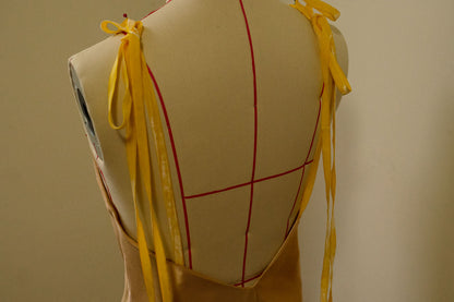 Carlotta Champagne Organic Silk Dress Gown