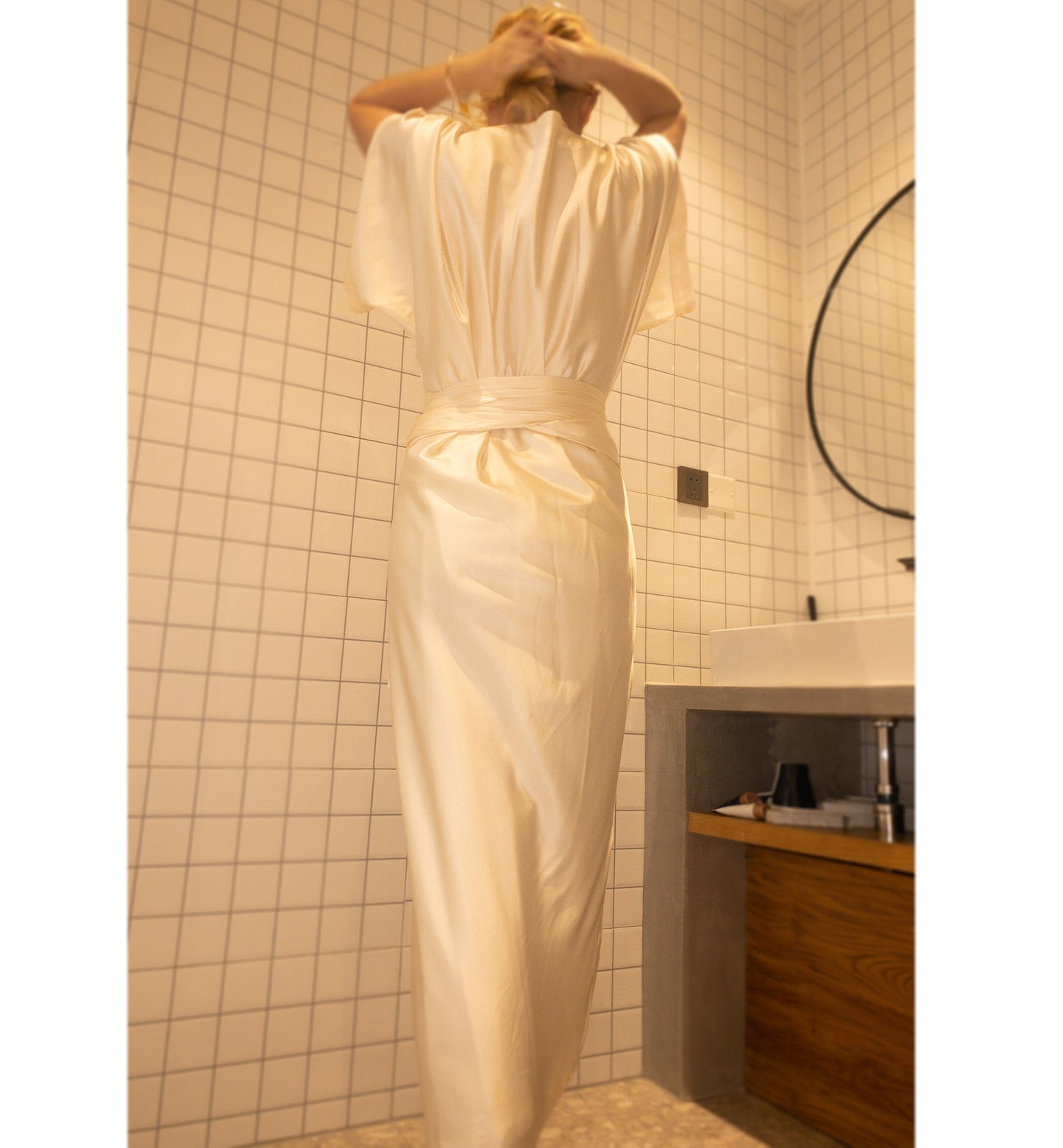 Yue Dress Gown Serenity Blue