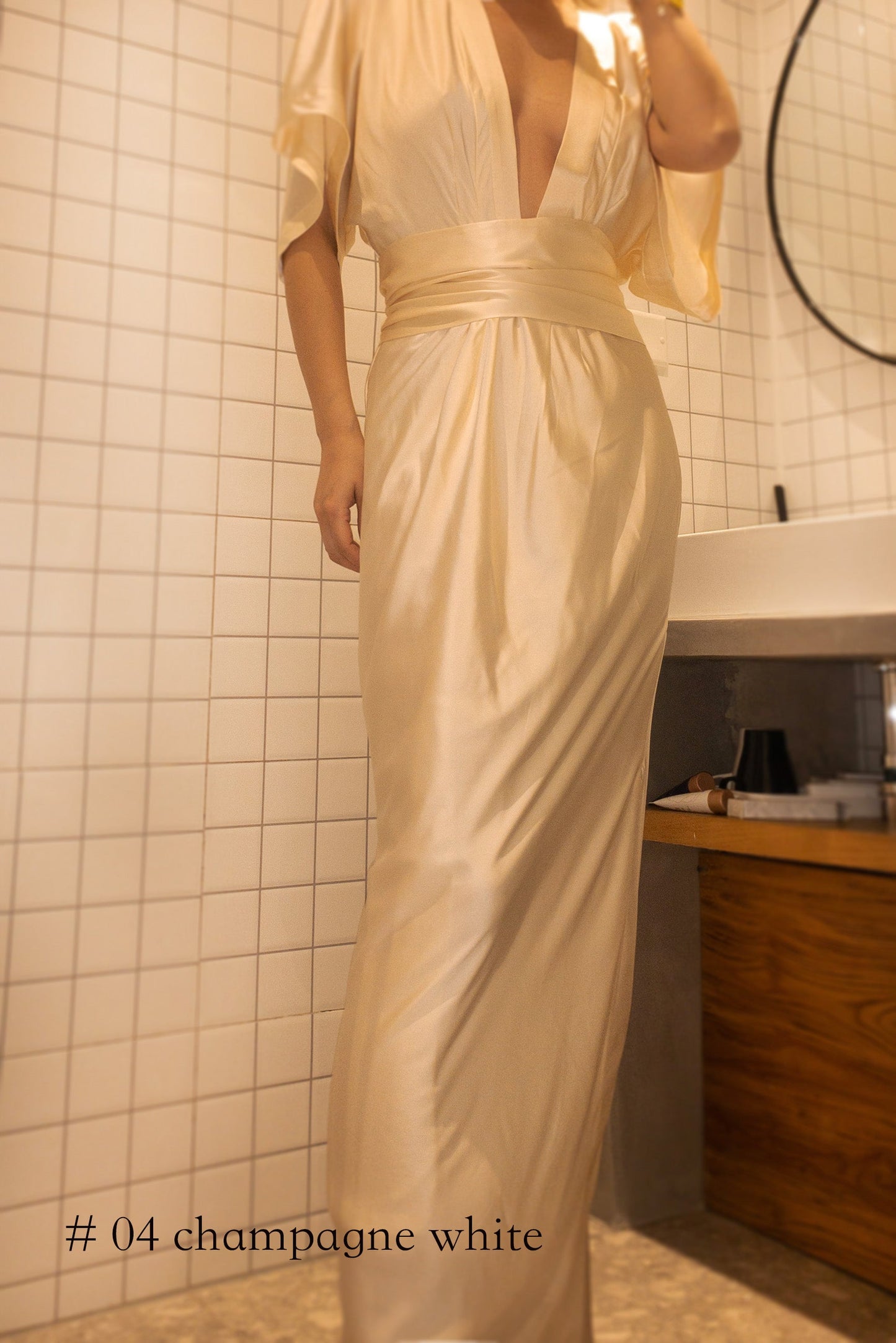 Yue Dress Gown Serenity Blue