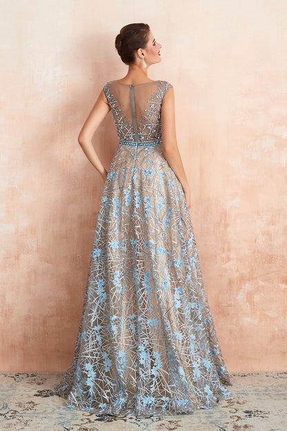 Erstaunliches ärmelloses A-Linien-Abend-Swing-Kleid mit Blumenmuster für Hochzeiten und Partys