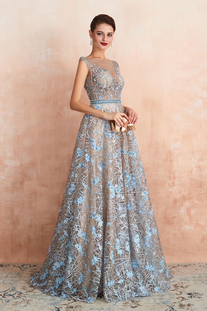 Erstaunliches ärmelloses A-Linien-Abend-Swing-Kleid mit Blumenmuster für Hochzeiten und Partys