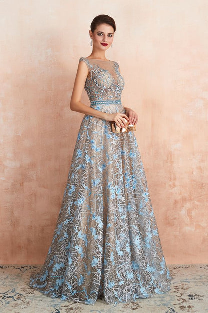 Erstaunliches ärmelloses A-Linien-Abend-Swing-Kleid mit Blumenmuster für Hochzeiten und Partys