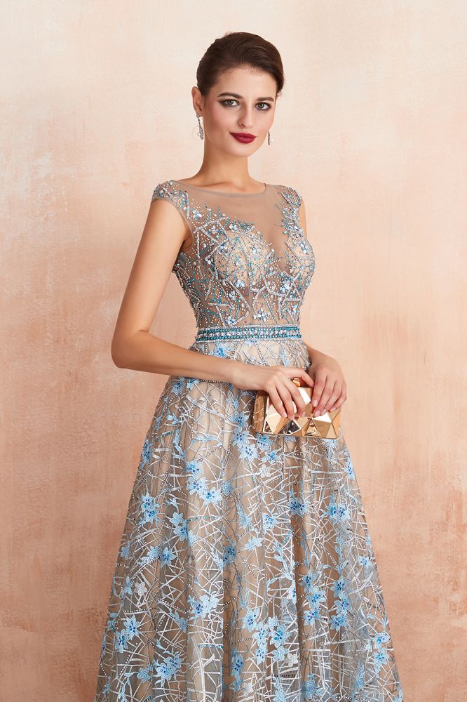 Erstaunliches ärmelloses A-Linien-Abend-Swing-Kleid mit Blumenmuster für Hochzeiten und Partys