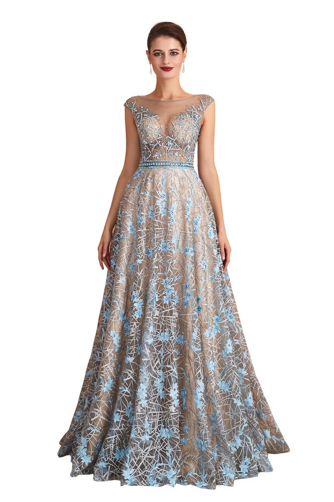 Erstaunliches ärmelloses A-Linien-Abend-Swing-Kleid mit Blumenmuster für Hochzeiten und Partys