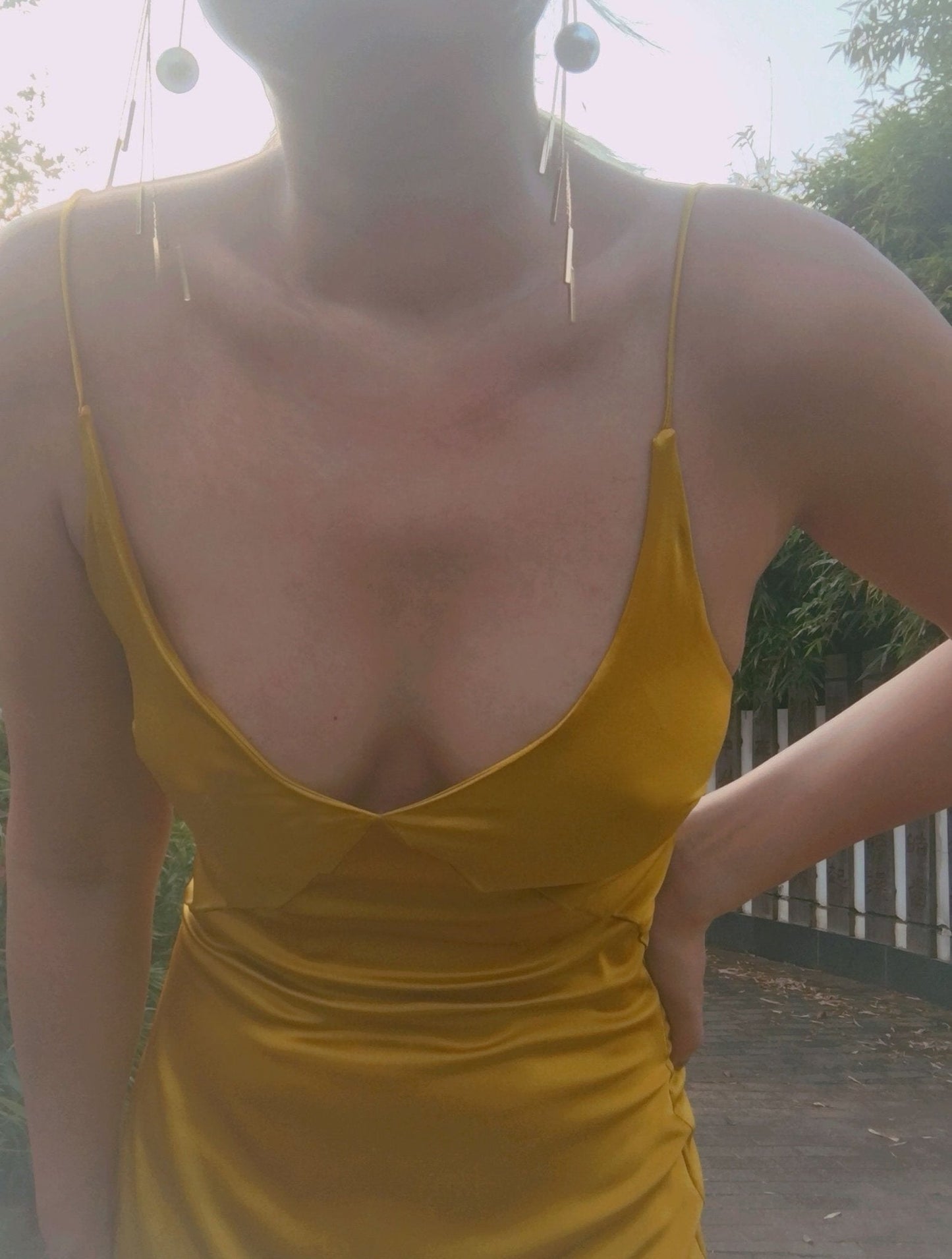 Amber Yellow Mulberry Silk dress