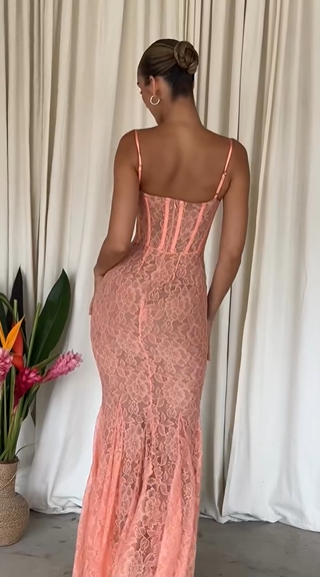 Sexy Spitze Meerjungfrau Ballkleid Langes Abendkleid Y7693