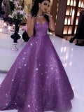 Ballkleid Pailletten Herzausschnitt Ärmellos Rüschen Ballkleider