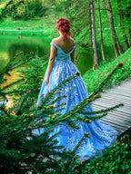 Ballkleid Ärmellos Off-the-Shoulder Applikationen Tüll Ballkleider