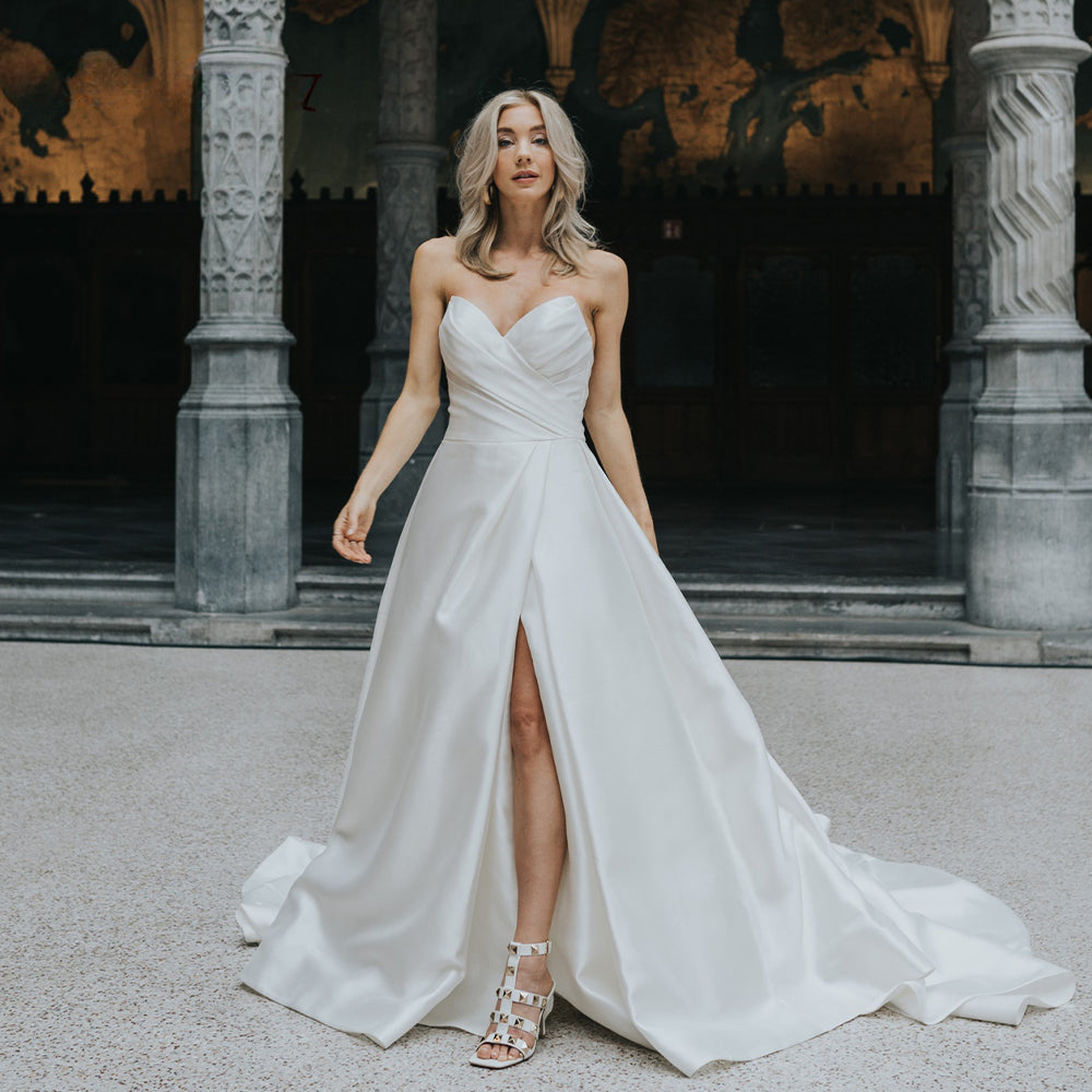Pastrol Wedding Dress V-neck Tank Sleeveless 2023 For Women Bridal Vestidos De Noiva Custom Made Appliques Formal-payinti