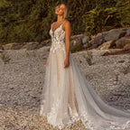 VIKTORIA Trendy Wedding Dress For Bride Sweetheart Spaghetti Straps Buttons Robe De Mariée Women Personalized Customization-payinti