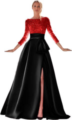 goldene Abendkleider goldenes Kleid Abendkleid mit hohem Schlitz
