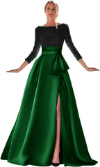 goldene Abendkleider goldenes Kleid Abendkleid mit hohem Schlitz