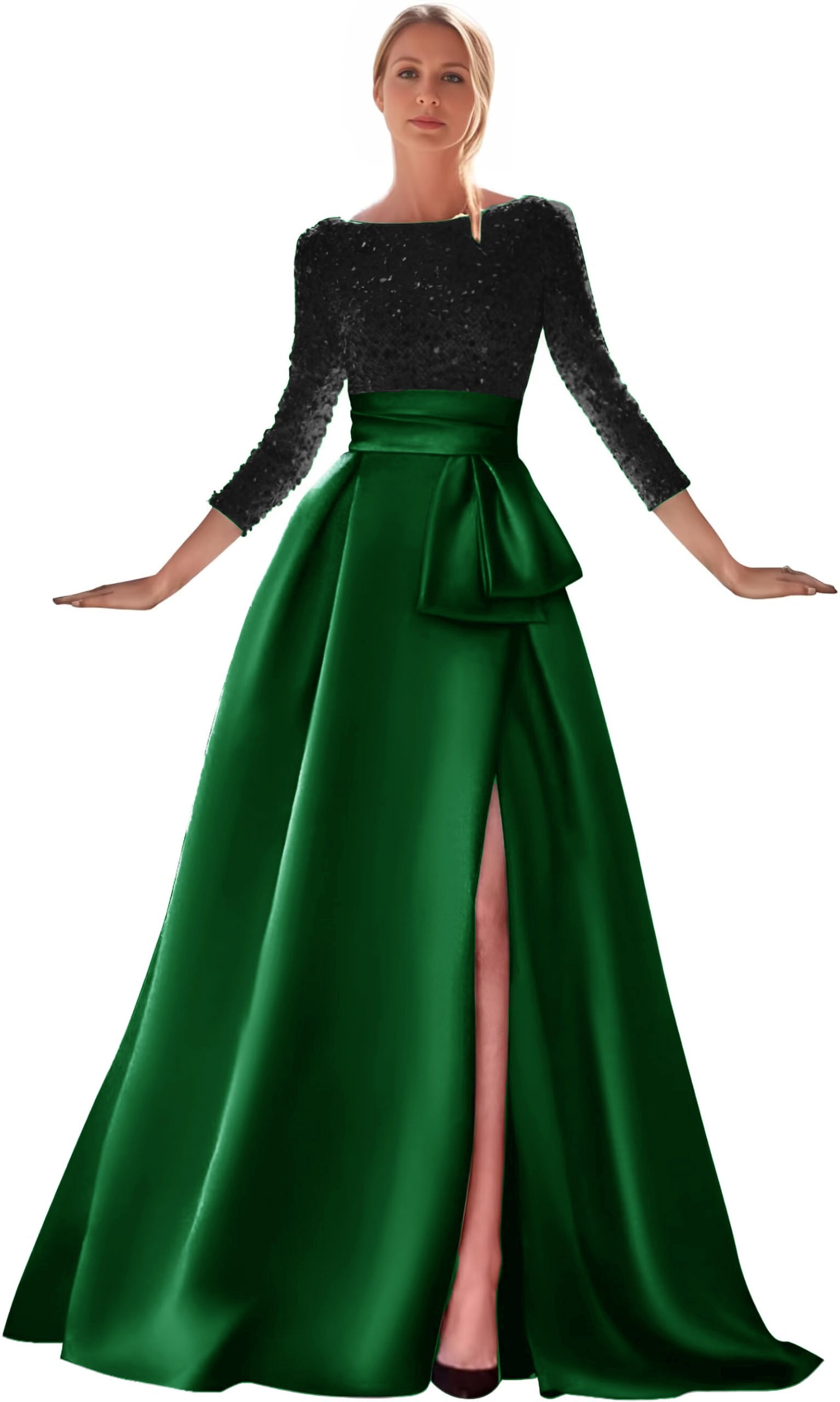 goldene Abendkleider goldenes Kleid Abendkleid mit hohem Schlitz
