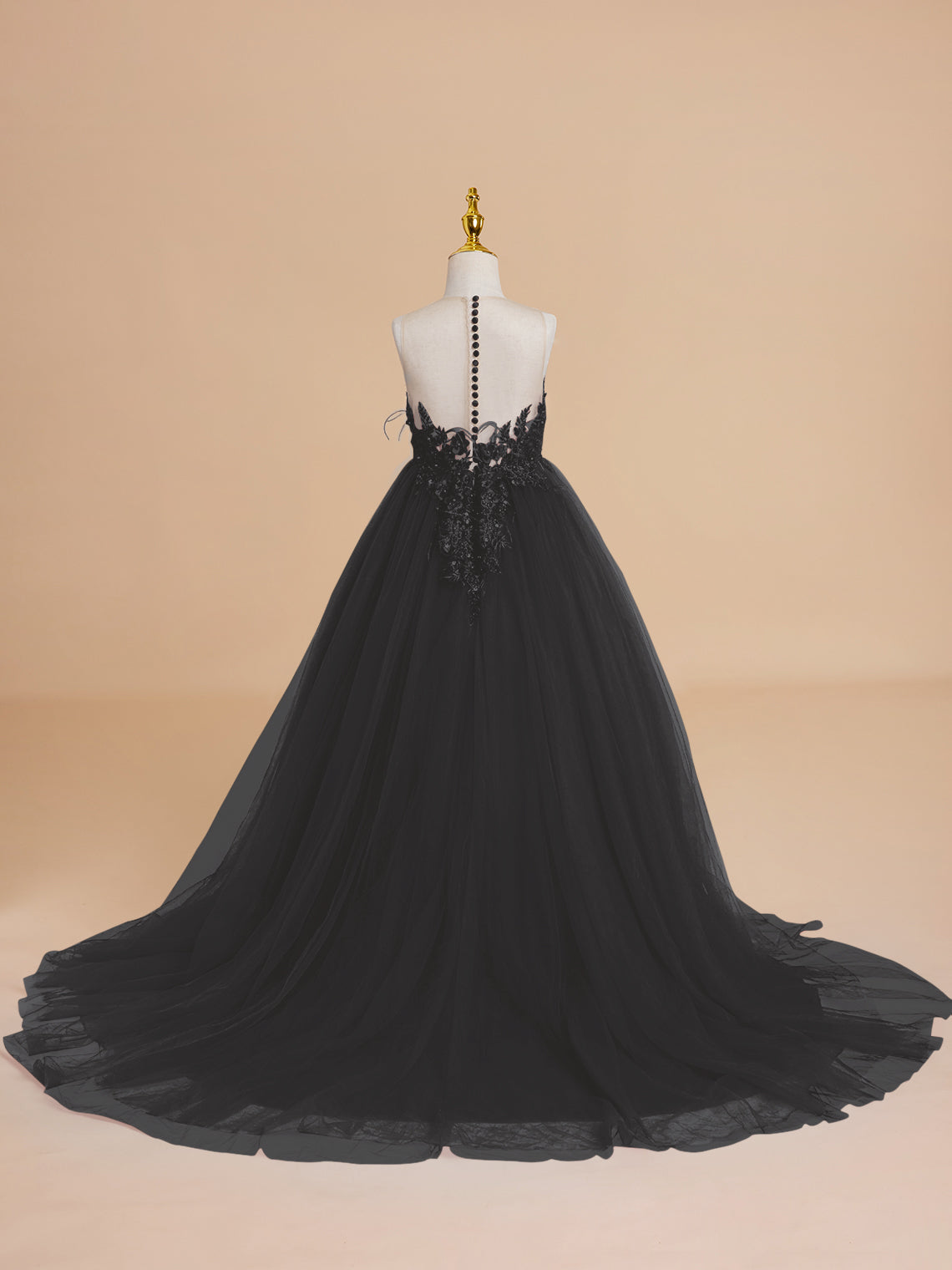 Duchesse-Linie/Princess-Linie Tüll Sweep/Pinsel zug Blumenmädchenkleid 