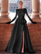 goldene Abendkleider goldenes Kleid Abendkleid mit hohem Schlitz
