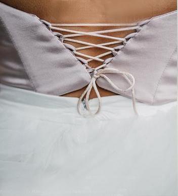 Vestido de novia bohemio con espalda descubierta y escote pronunciado, WD499