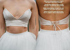 Boho Brautkleid V-Rücken Brautkleid aus Spitze Separates Hochzeitskleid WD496