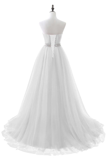 Vestido de fiesta de tul burdeos con escote en forma de A y escote en forma de corazón