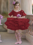 Ballkleid/Princess-Linie Tüll Knielang Geburtstagskleid für Blumenmädchen 