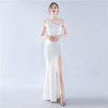 Simple Satin Evening Dress