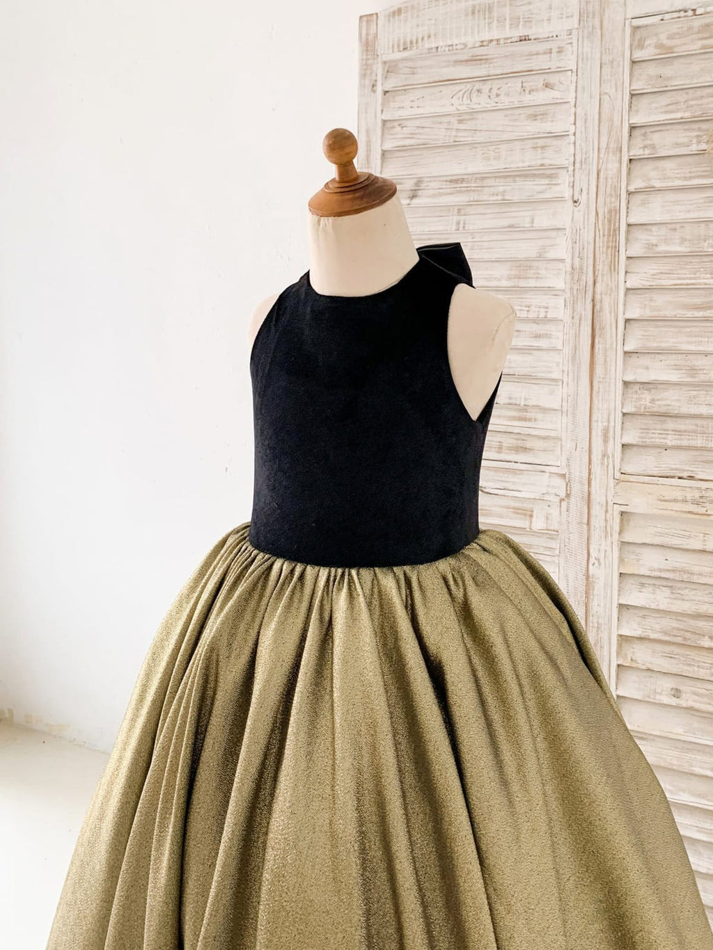 Duchesse-Linie/Princess-Linie Jacquard Samt Sweep/Pinsel zug Schwarzes Kleid (2003227667)