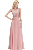 Vestido largo de noche con mangas cortas y encantador diseño de cuentas, estilo Aline, para dama de honor