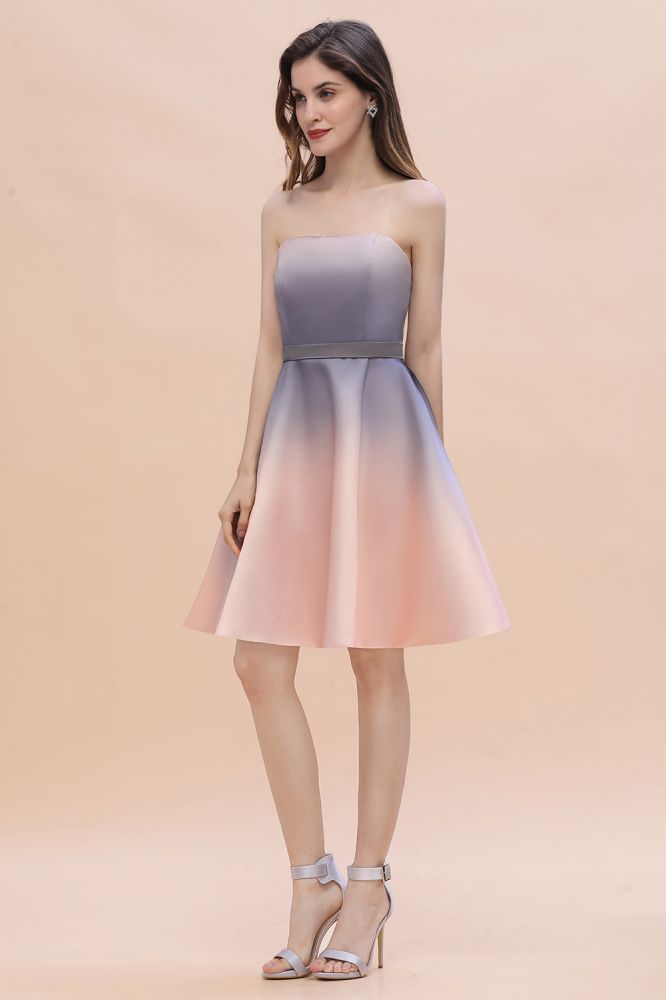 Charming Sweetheart Gradient aline Short Homecoming Dress