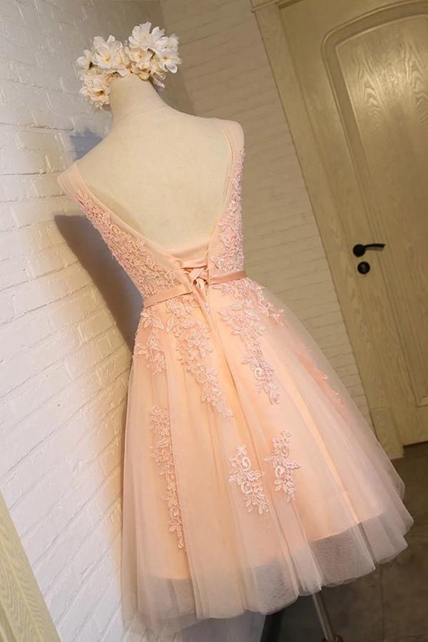Vestido corto de tul con escote halter, ideal para el regreso a casa, PG131