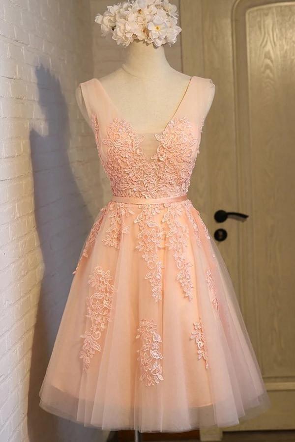Vestido corto de tul con escote halter, ideal para el regreso a casa, PG131
