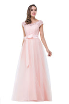 Crew Floor-length A-line Sashes Chiffon Bridesmaid Dresses