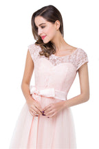 Crew Floor-length A-line Sashes Chiffon Bridesmaid Dresses