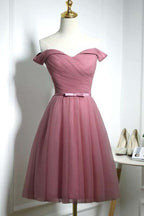 Vestido de fiesta de bienvenida con escote en forma de corazón de tul y hombros descubiertos PD114