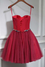 Vestido de fiesta corto con cuello dulce y minivestidos para el regreso a casa PD147