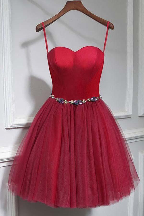 Vestido de fiesta corto con cuello dulce y minivestidos para el regreso a casa PD147