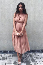 Vestido corto de tul con escote en V, ideal para fiestas de graduación, PG195