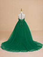Duchesse-Linie/Princess-Linie Tüll Sweep/Pinsel zug Blumenmädchenkleid 