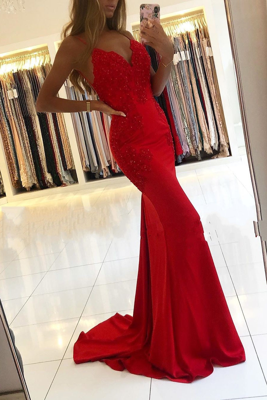 Vestidos de noche de diseñador Vestidos de fiesta largos rojos