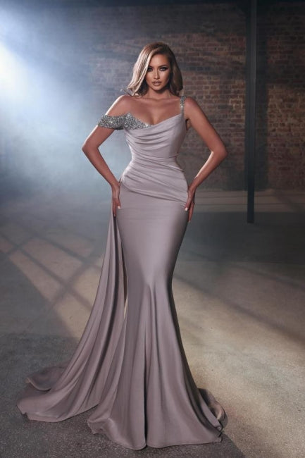 Designer Lange Abendkleider Glitzer Meerjungfrau Ballkleider