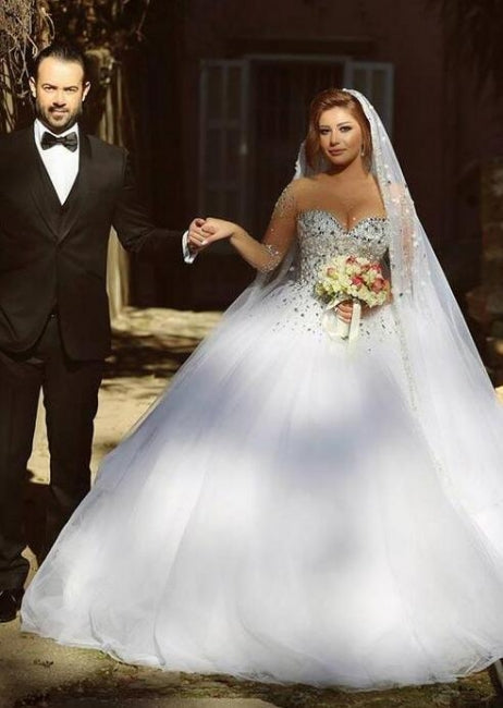 Designer Wedding Dresses With Sleeves | Luxury wedding dresses princess