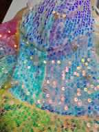 Vestido de fiesta de tul brillante con lentejuelas, corte A, vestido de noche Y8378