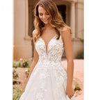 RODDRSYA Boho Elegant Wedding Dresses For Women 2023 V-Neck Lace Appliques Bridal Gowns Backless With Button Vestidos De Novia-payinti