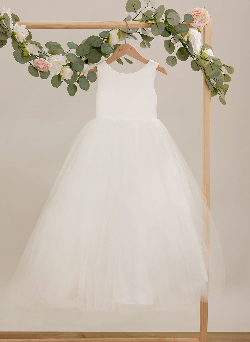 Ballkleid/Princess-Linie Satin Tüll Knöchellanges Kleid 