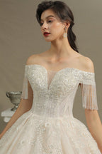 Vestidos de novia elegantes de corte A | Vestidos de novia con mangas